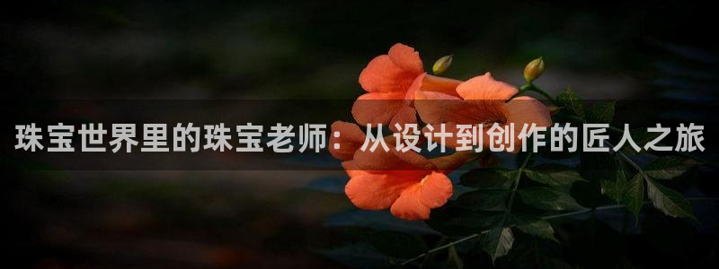 新宝5找找74OOO5：珠宝世界里的珠宝老师：从设计到创作的匠人之旅